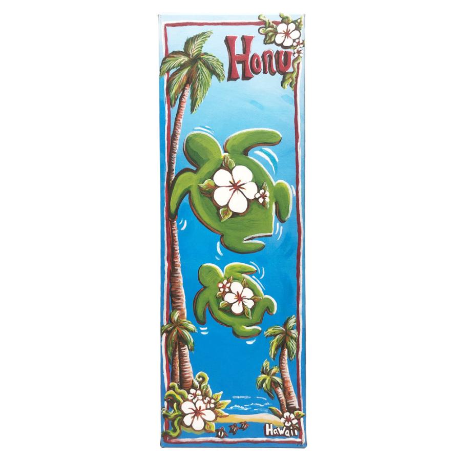 ハワイアンアート サーフアート ハワイアンインテリア【Honu/ホヌ