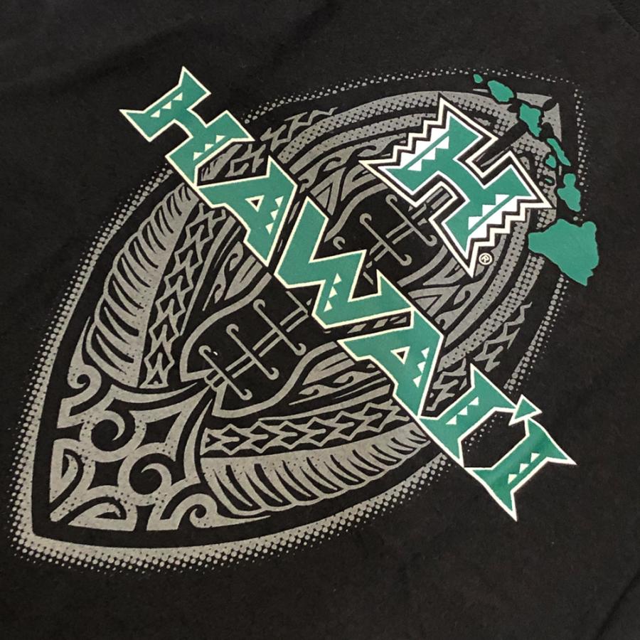 ハワイ大学オフィシャルグッズ【Tシャツ02ブラック】UH HAWAII ハワイ