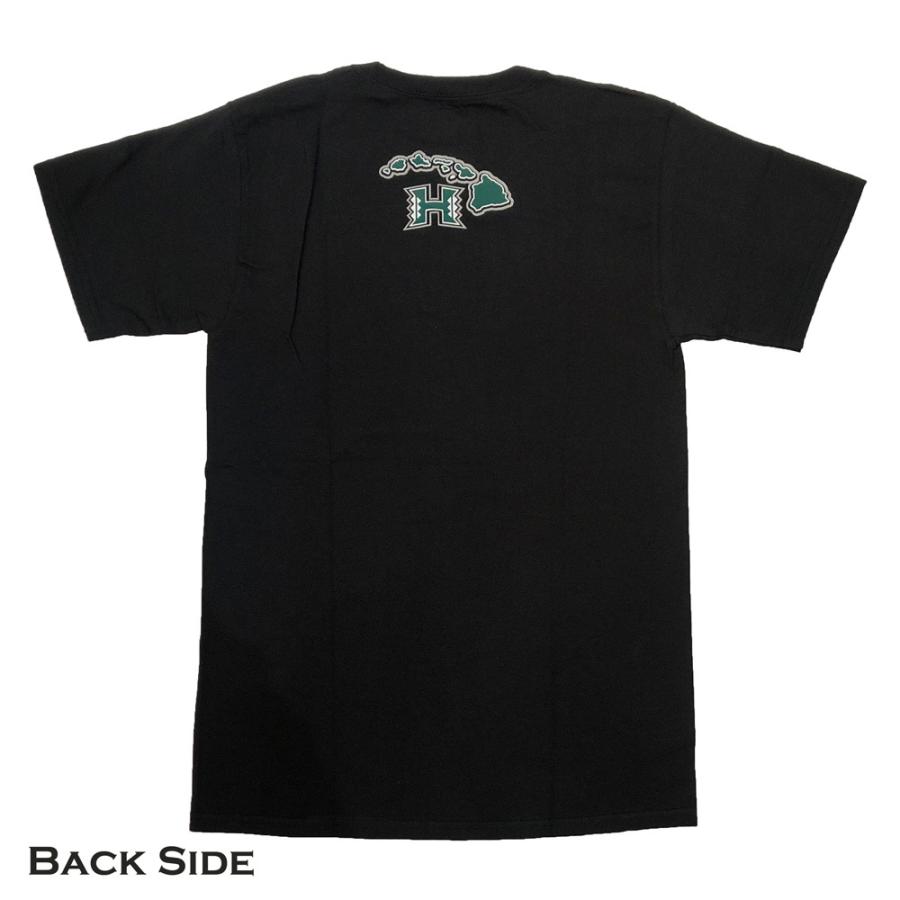 ハワイ大学オフィシャルグッズ【Tシャツ02ブラック】UH HAWAII