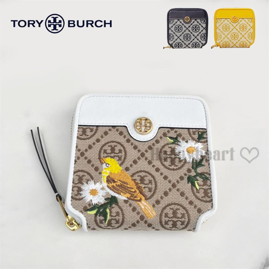 トリーバーチ TORY BURCH T モノグラム ジャガード バイフォルド 