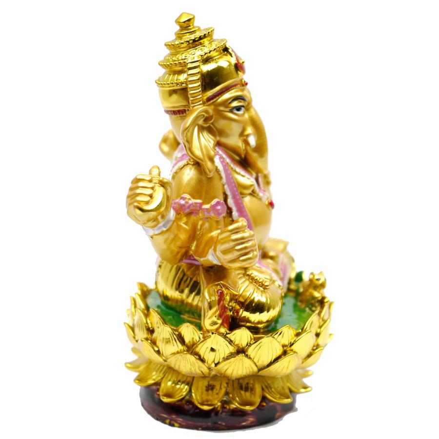 インドの神様ガネーシャの置物 カラフルバージョン44BIGサイズ