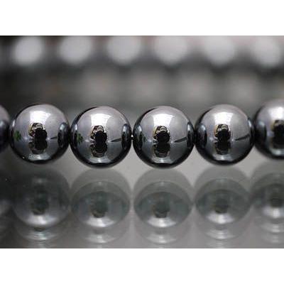 HEM お守りにヘマタイト 8mm ブレスレット 天然石・パワーストーン