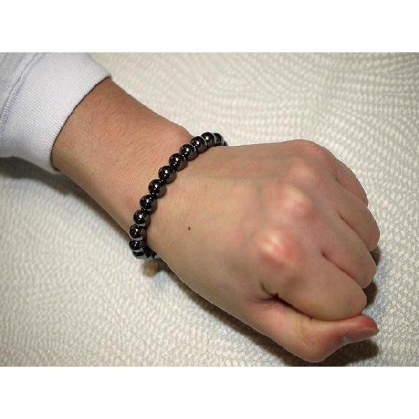 天然石 ヘマタイト ブレスレット 8mm 勝利の石 パワーストーン 健康 お守り HEM お守りにヘマタイト 8mm ブレスレット 天然石・パワーストーン