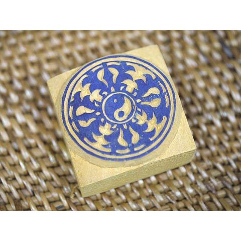 ネパールの木彫りのはんこ No.70 陰陽 : HAPPYHOUR - 通販 - Yahoo