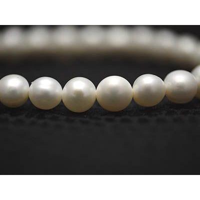 淡水パール 真珠 上質 7mm ブレスレット 天然石・パワーストーン・ナチュラル パワー 夢 目標 |  | 02