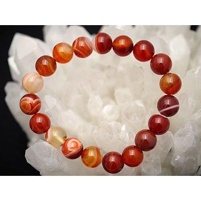 サードオニキス 紅瑪瑙 AAA 10mm ブレスレット 天然石・パワーストーン