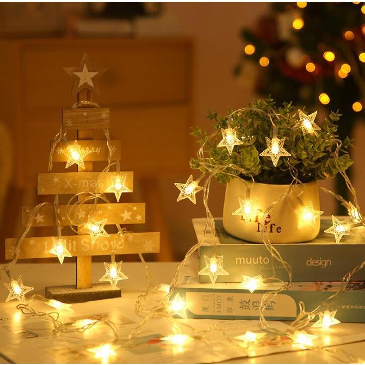 Led電飾 クリスマス イルミネーションライト 装飾ライト 10m スノーフレーク クリスマスツリー 星月 装飾 乾電池式 オーナメント 飾り 屋外 室内 屋外照明