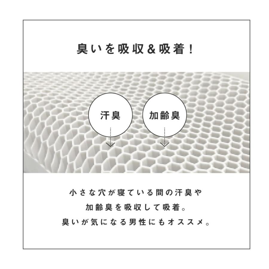 ネムゾウ 快眠 枕 まくら 肩こり ストレートネック 低反発枕 横向き枕 低反発 頸椎ケア枕 横向き 安眠枕 低め うつぶせ寝 いびき 快眠枕  洗える｜happylaugh｜09