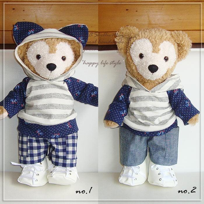 ゆうパケットｏｋ ダッフィー シェリーメイコスチューム Sサイズ43cm ねこ耳パーカー 選べるパンツ Pk152 洋服 Pk152 ハッピーライフスタイル Nuinui 通販 Yahoo ショッピング