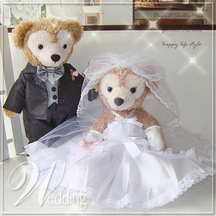 ウエルカムベアに ダッフィーシェリーメイコスチューム Sサイズ43cm ウエディングドレス １２ タキシード 黒 14i ペアセット Wd4 ぬいぐるみ別売 Wd4 14i12 ハッピーライフスタイル Nuinui 通販 Yahoo ショッピング