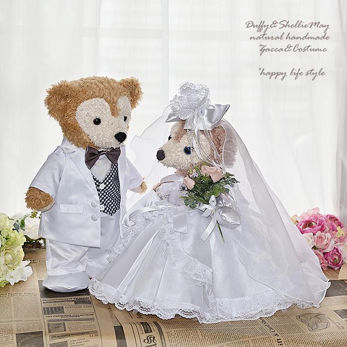 ダッフィーウェディングタキシード Disney ダッフィーシェリーメイ ウェディング ペア ウェルカム