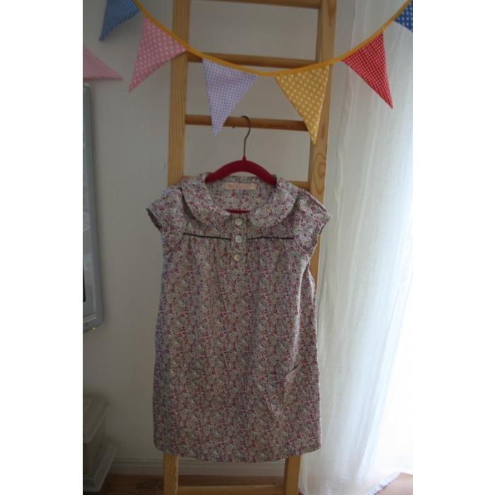 雑誌で紹介された リバティ ハンドメイド フランスの子供服のようなワンピース ゆうパケットok リバティ 子供服 大人気のリバティ使用 ハンドメイド キッズ 80 110センチサイズ ワンピース キティちゃん紫 Wp27 Kids フォーマル ドレス スーツ