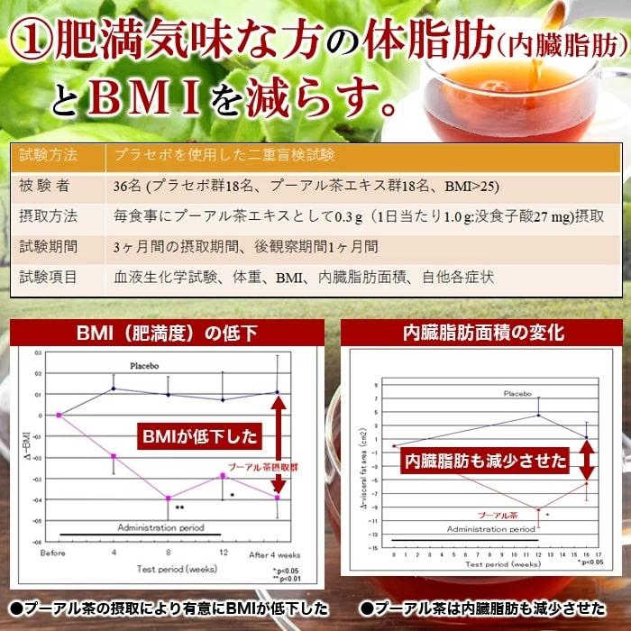 【送料無料】スッキリ飲みやすい黒プーアル茶 60包入【機能性表示食品】体脂肪や食後の血糖値が気になる方におすすめ♪血糖値が気になる方へ 血糖値改善 下げる｜happylife-shop2｜06