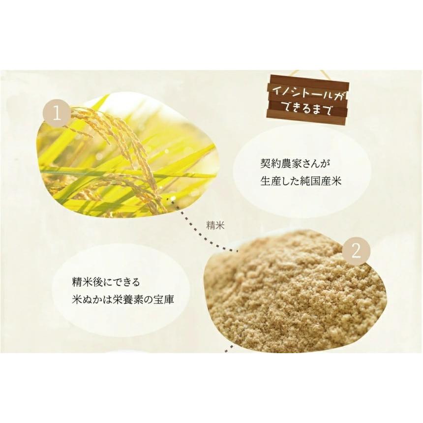 【送料無料】国産 イノシトール パウダー120g×２袋セット【正規品】イノシトール 100%国産 INOSITOL 玄米由来 サプリ 妊活 不妊 生理不順 妊娠 赤ちゃん｜happylife-shop2｜09