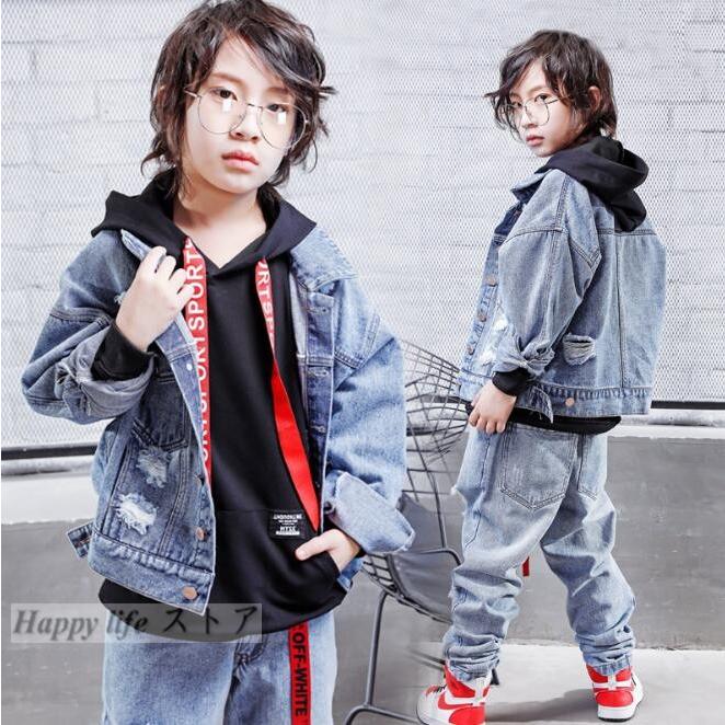 キッズダンス衣装 男の子ヒップホップ キッズ ダンス衣装 デニムキッズダンス ジャケット パンツ セットアップ 女の子 ジャズダンス ステージ衣装 練習着 Www Lagence Sausheim Fr