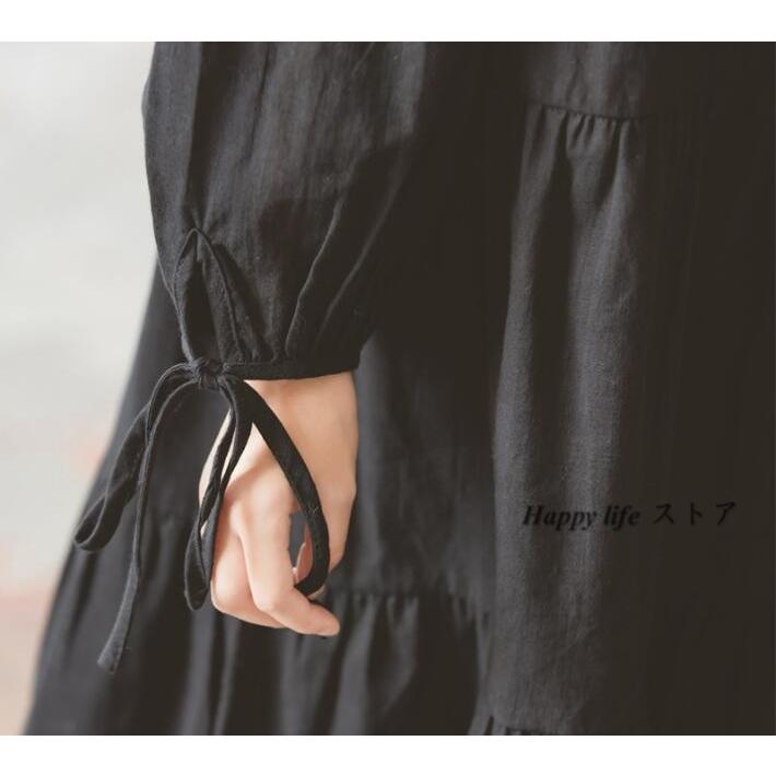 親子服 子供服 女の子 キッズ 春 秋 冬 親子ペア 黒 長袖 ロングワンピース 長袖 無地 姉妹 親子お揃い Happylife51 Happy Life ストア 通販 Yahoo ショッピング