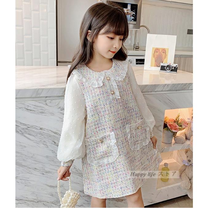 ワンピース 子ども服 ドレス おしゃれ 可愛い フォーマル 女の子 キッズ 子供服 結婚式 入学式 卒業式 発表会 長袖 ワンピース 春秋 Lw955 Happy Life ストア 通販 Yahoo ショッピング