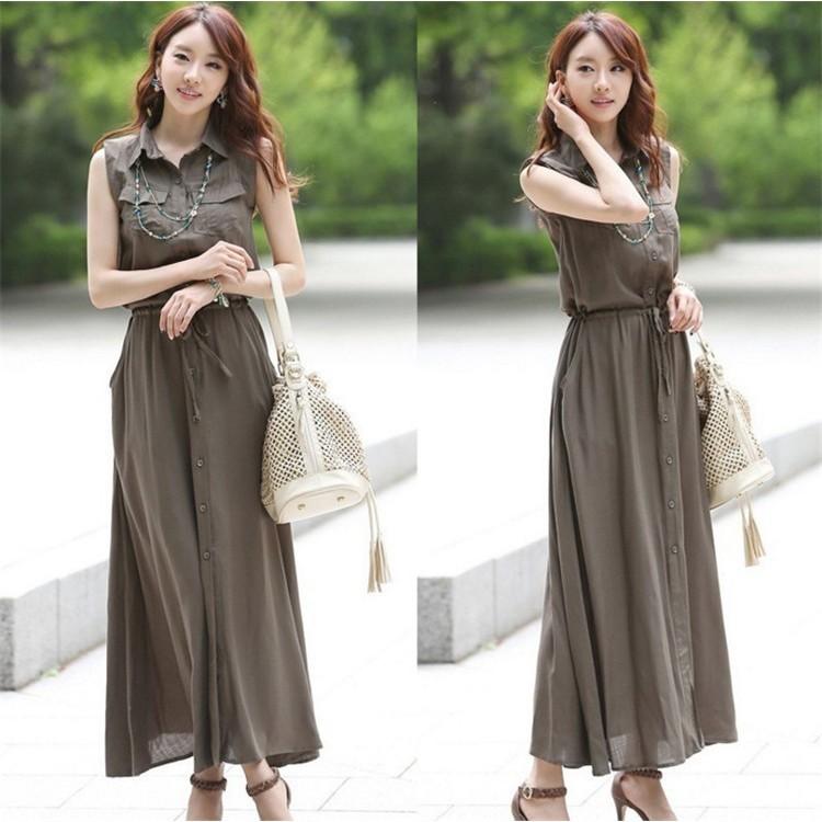 マキシ丈 大人 マキシワンピース ロングドレス 無地 Aライン 上品 ワンピ マキシワンピ リゾートワンピ カジュアル ノースリーブ マキシワンピ Mx 80 Happy Life ストア 通販 Yahoo ショッピング