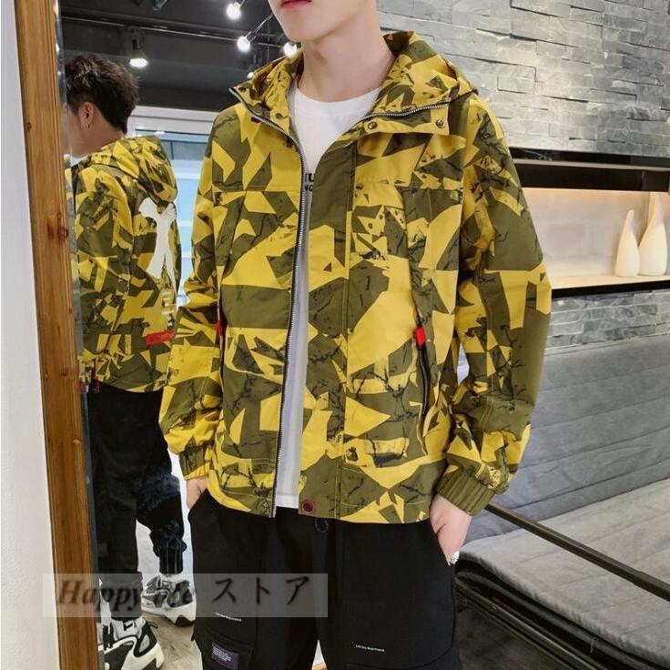 マウンテンパーカー メンズ 迷彩柄 ジャケット アウトドアウェア 登山服 防風 春秋 おしゃれ カジュアル 秋服 Sun97 Happy Life ストア 通販 Yahoo ショッピング
