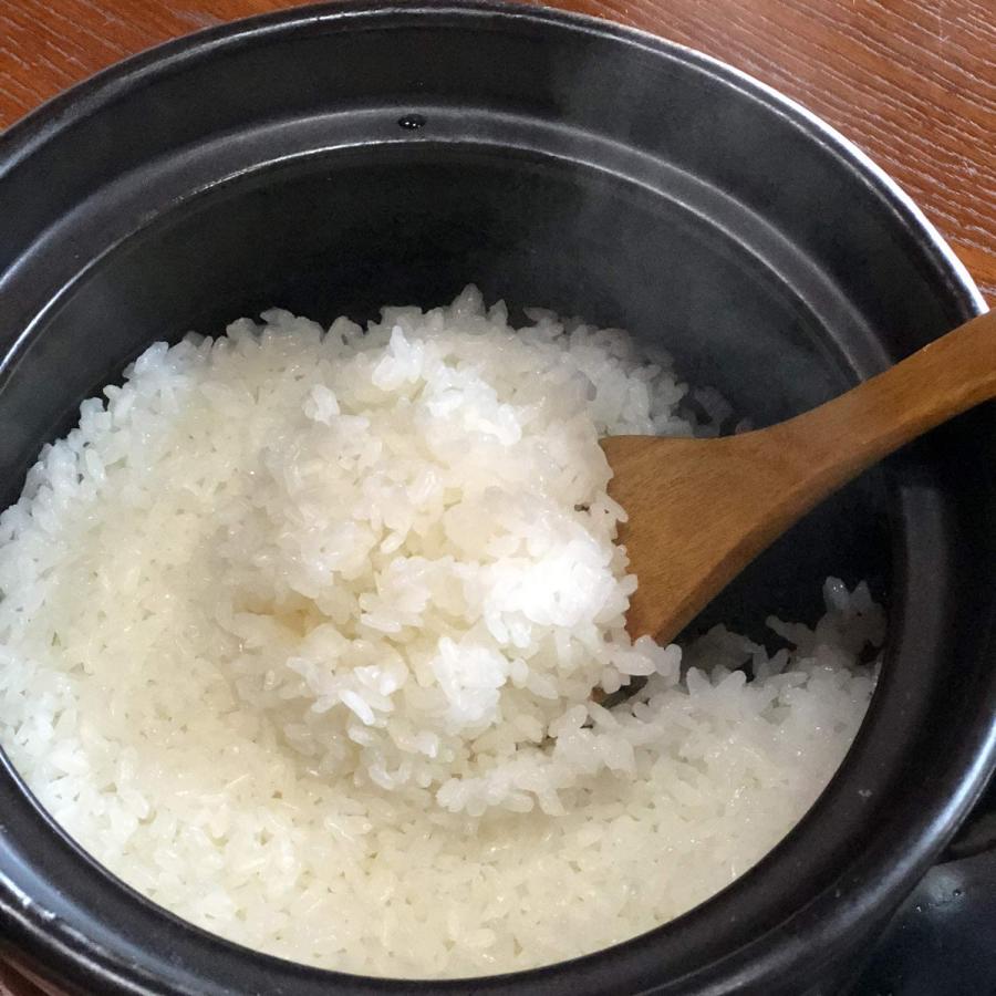 萬古焼 黒釉ご飯鍋4合炊き (中蓋付) 2L 土鍋 佐治陶器 二重蓋 日本製
