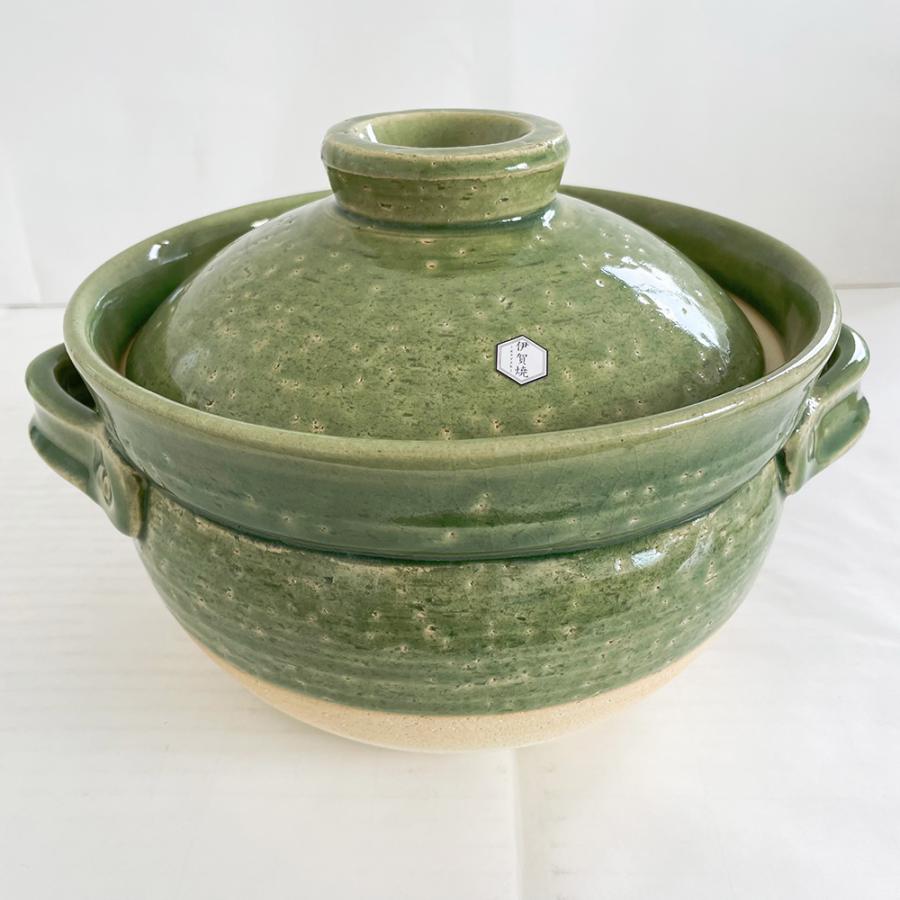 土鍋5合炊 佐治陶器 炊飯鍋 ご飯鍋2.3L 緑彩 35-221 日本製 ご飯 土鍋5合炊 佐治陶器 炊飯鍋 ご飯鍋2.3L 緑彩 35-221 日本製 ご飯