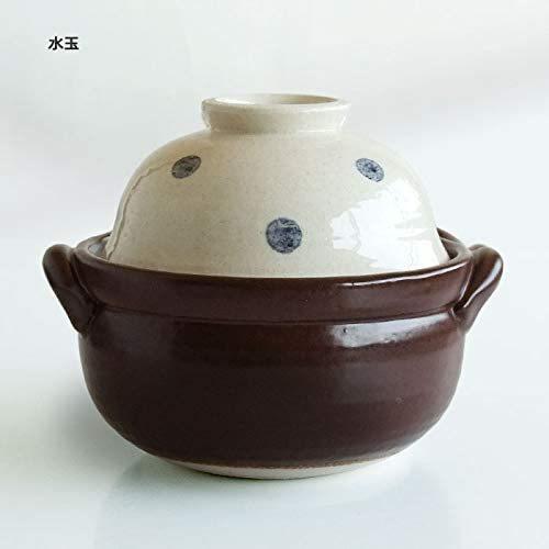 セール）どんどなべ 萬古焼 日本製 蓋がそのまま丼に 駒筋 水玉2色あり