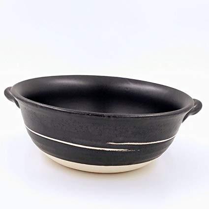 萬古焼 日研窯耐熱ラーメン鍋 一人用 陶器 直火、電子レンジ、オーブン