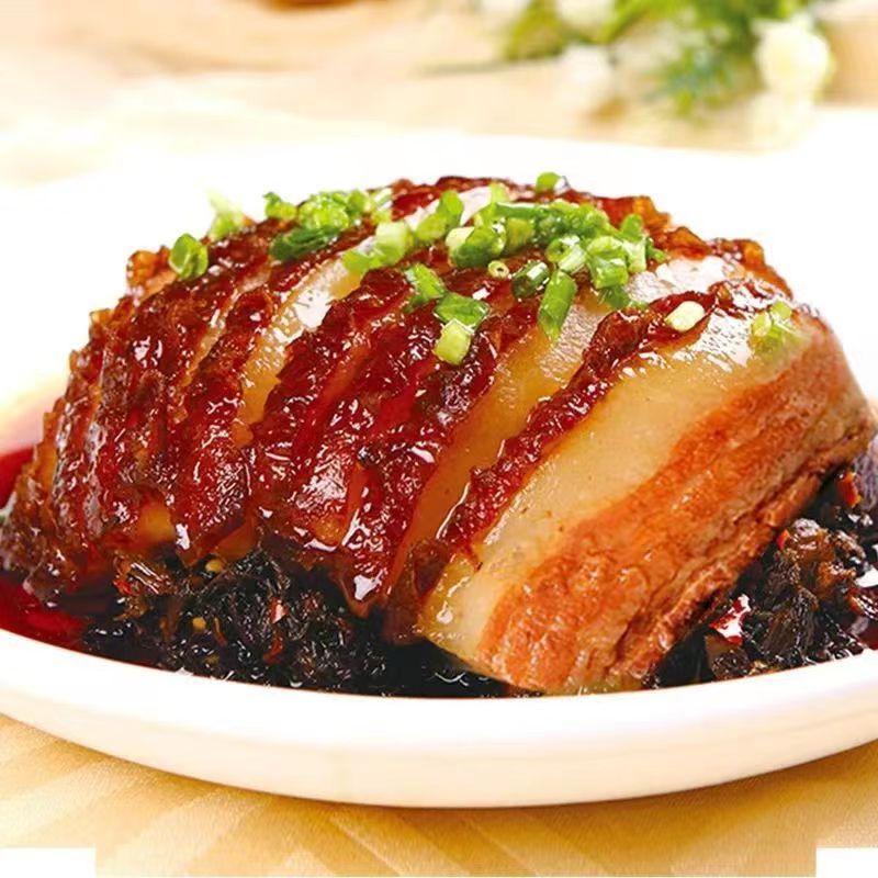 梅菜扣肉 豚ラバ肉の梅菜蒸し  調理済み 辛口と甘口選べる2味　味付け肉加工品 お酒のつまみ 惣菜 100g クール便発送 日本国内加工