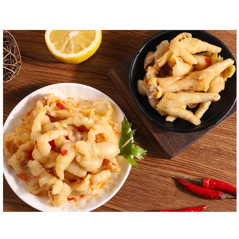 鶏モミジ レモン骨なし鶏の足 延明檸檬酸辣無骨鳳爪 380g  酸っぱいし辛い　味付け  酒のおつまみ  日本産 クール便発送  6112 |  | 02