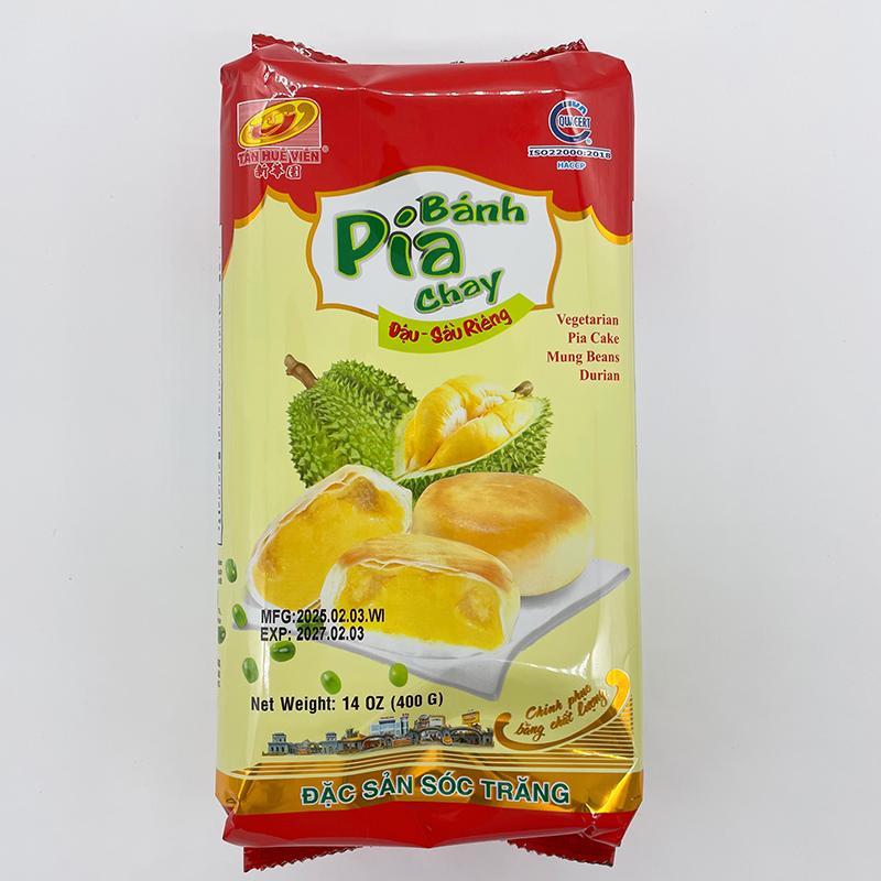 ベジタリアンピアケーキ 緑豆ードリアン 新華園榴蓮酥餅 400g お菓子