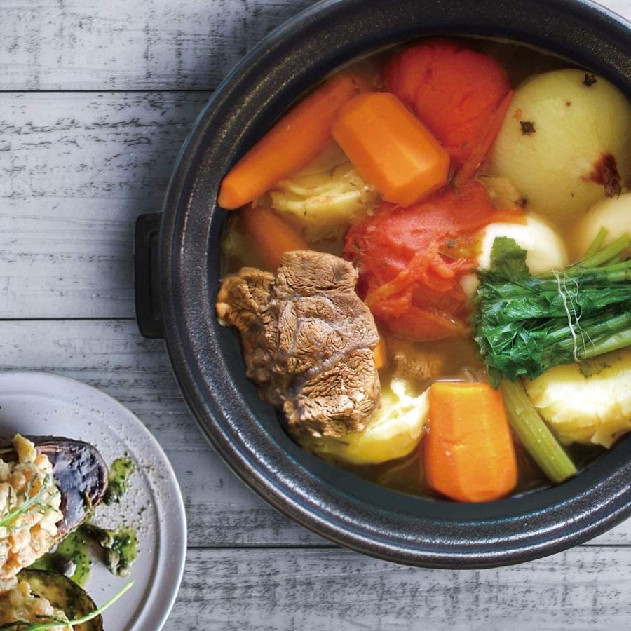 セラミック加工 IH 土鍋 9号 マルヨシ陶器 白と黒2色あり IH対応鍋