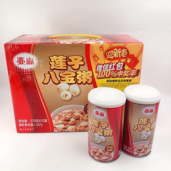 泰山蓮子八宝粥 【12缶セット】蓮の実入りハッポウカユ 330g×12 台湾産