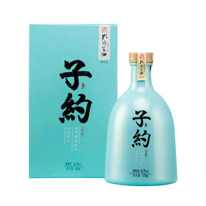 孔府家酒 約40.8° 藍瓶子 500ml 中国産 中国酒 中華名ブランド 冷凍
