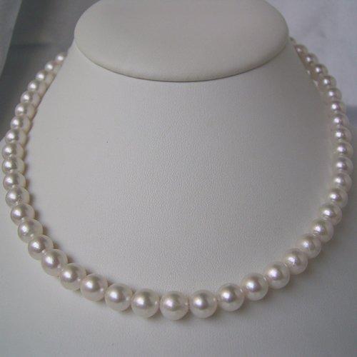 和珠本真珠 7.5〜8.0mm パールネックレス : ハッピーライフクリエイト 