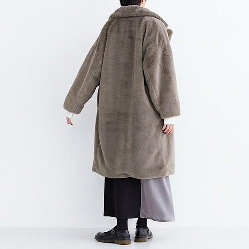 入手困難！【merlot メルロー】エコファーチェスターコート : hlc1623 