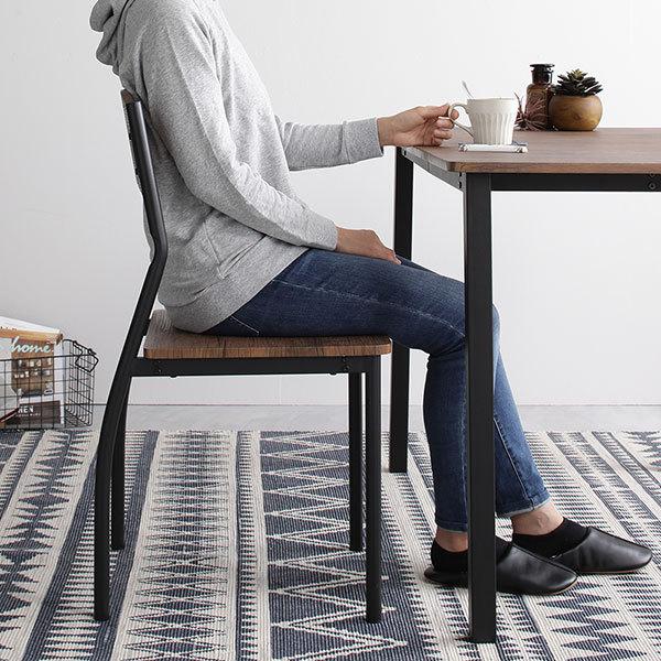 ヴィンテージテイスト シンプルダイニング 5点セット : ハッピー