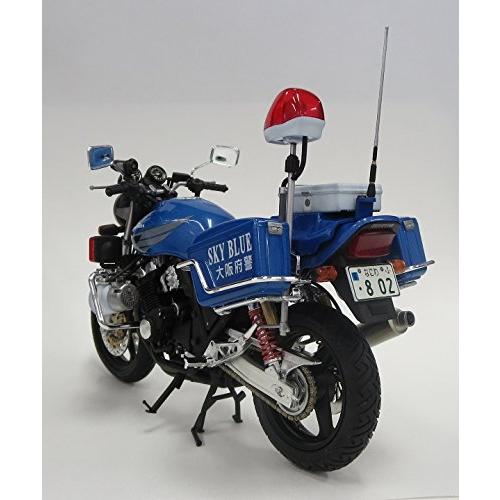 青島文化教材社 12 ネイキッドバイク Honda CB400 SUPER FOUR 大阪府警 スカイブルー隊 青バイ