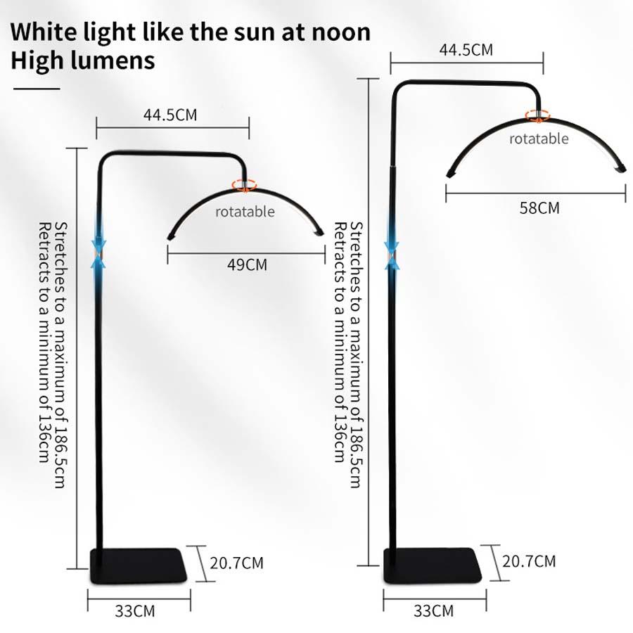 ハーフムーンライト 23インチ LEDライト フロアライト フロアランプ