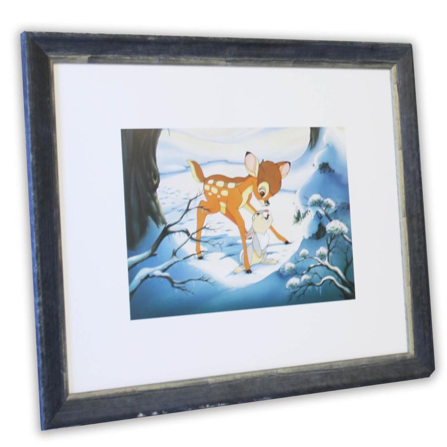 額入りポスター ディズニー バンビ ＜CP DS18 ディズニー Bambi's Winter Trail ＞ 幅570mm×高さ470mm インテリア 額入り おしゃれ