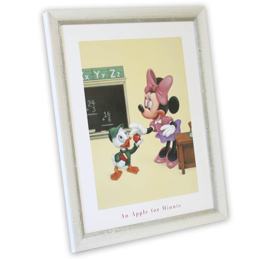額入りポスター ディズニー ミニーマウス ミニー ドナルド ＜CP DS19 ディズニー An Appple for Minnie ＞ 幅468mm×高さ570mm インテリア 額入り おしゃれ