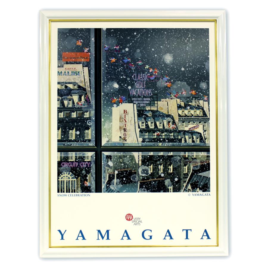 額入りポスター ヒロヤマガタ <CP HY4 スノーセレブレーション 額入りポスター ヒロヤマガタ <CP HY4 スノーセレブレーション