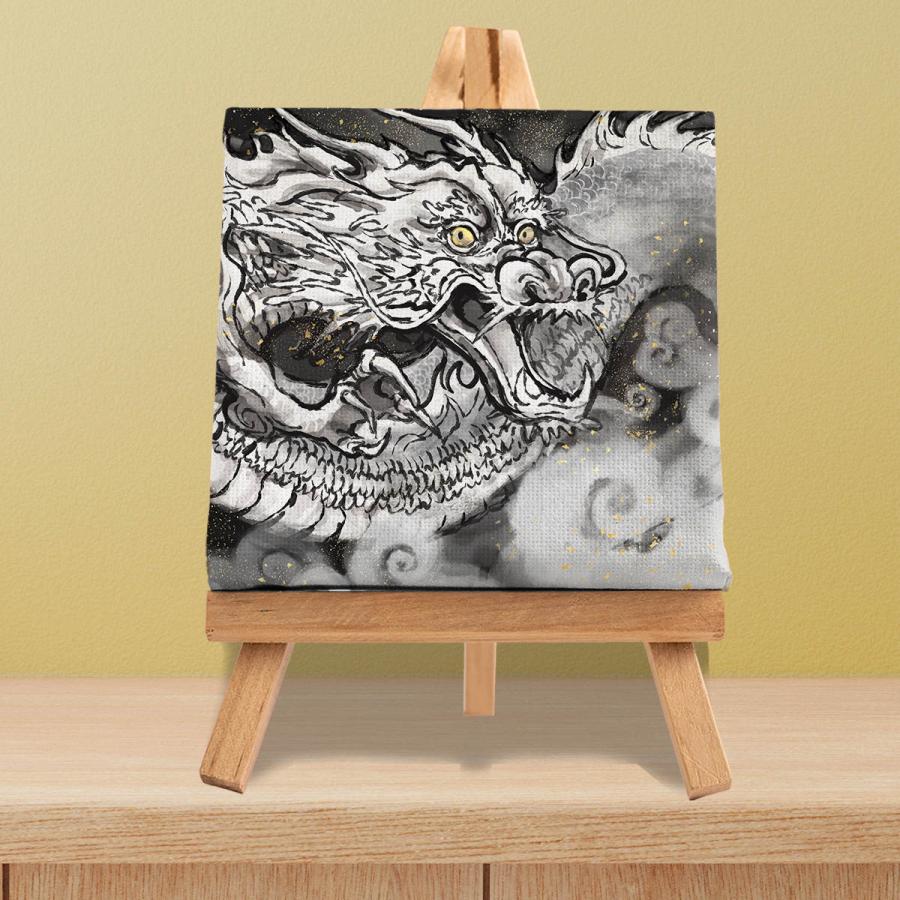 龍の絵 開運アート キャンバスアート 風水 龍 30cm×30cm アート パネル