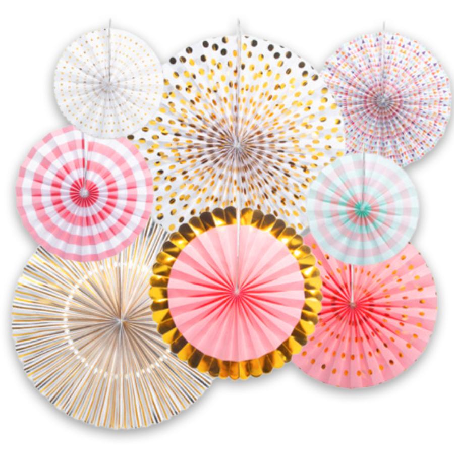 買収 ペーパーファン8枚セット 誕生日やひな祭りの飾り付け おしゃれなインテリア 売れ筋