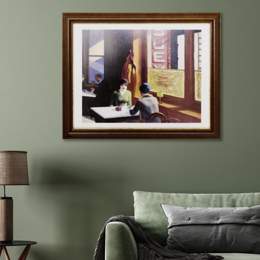 エドワードホッパー 額入りアートポスター EH01 「Chop Suey, 1929