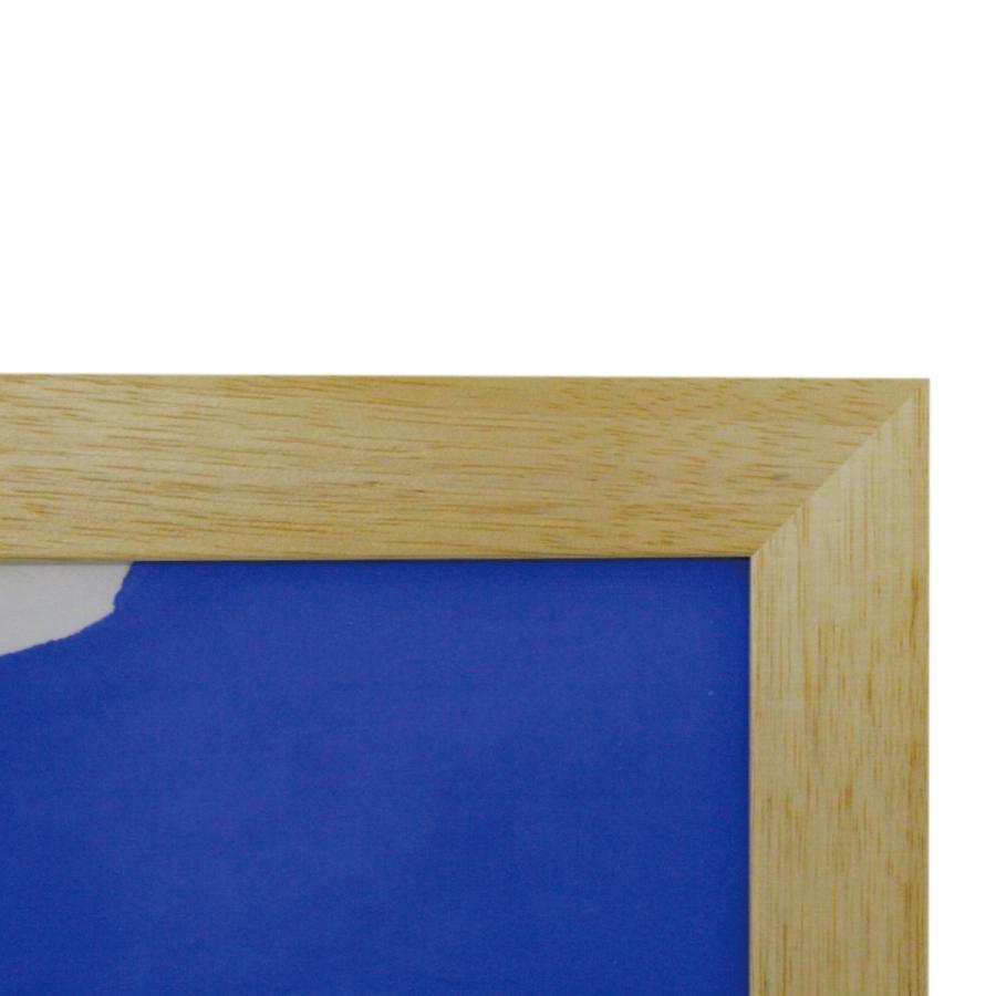 井筒啓之 額入りアートポスター HI03 「Big green mountain and rice field 」 45×65cm アートパネル アートフレーム_4