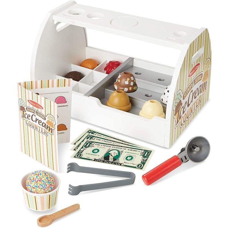 メリッサ&ダグ(Melissa&Doug) 木製おもちゃ アイスクリーム屋さん ごっこ遊び 正規品 9286 約 5cm Melissa&Doug 木製おもちゃ アイスクリーム屋さん ごっこ遊び 正規品