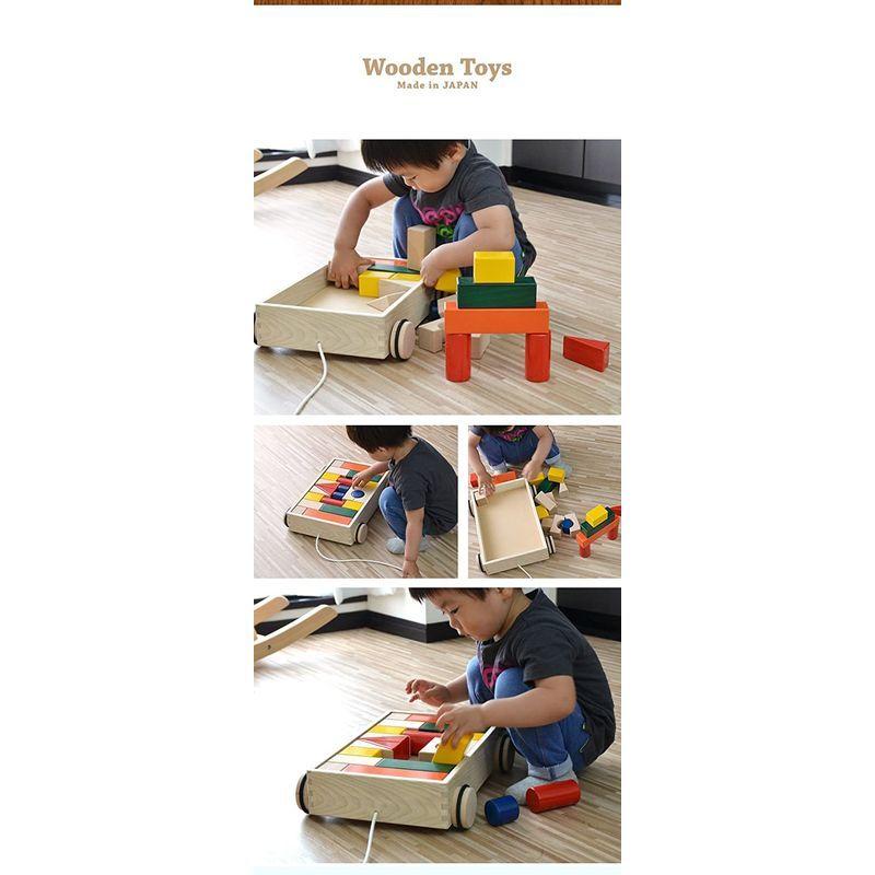 日本製 引車積み木 カラフルな積み木 お片づけしやすい引き車 木製 天然木 木のおもちゃ 知育玩具 国産 男の子 女の子 幼児 子供 床への 引車積み木 カラフルな積み木 お片づけしやすい引き車 木製 天然木 木のおもちゃ 知育玩具 国産 男の子 女の子 幼児 子供 床への サイズ 約