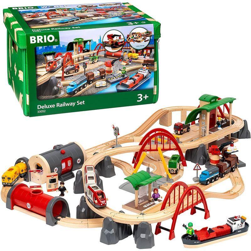BRIO ブリオ WORLD レールロードデラックスセット 対象年齢 3歳~ 電車 おもちゃ 木製 レール 33052 