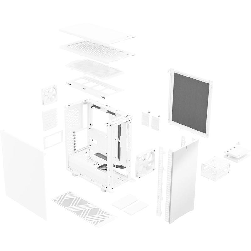 中古品 Fractal Design Define 7 Compact White ミドルタワーPCケース ソリッドパネルモデル FD-C-DEF7 【2322289796】(11760円)