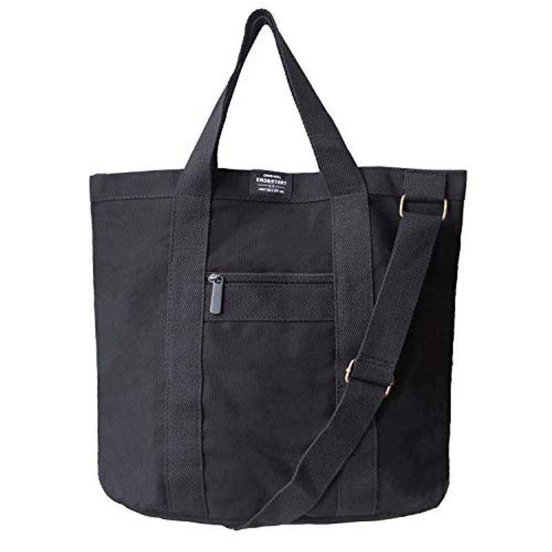 トートバッグ メンズ キャンバス 大容量 2way シンプル おしゃれ 軽量 トート バッグ ボタン付き ショルダーバッグ ブラック Qb29nm6efx メンズファッション Editorialdismes Com